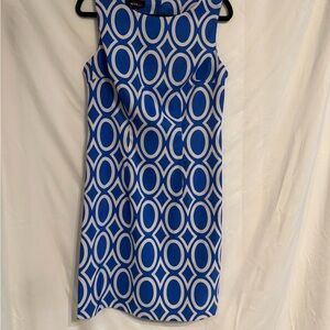 Alyx Geometric Blue and White Mini Dress